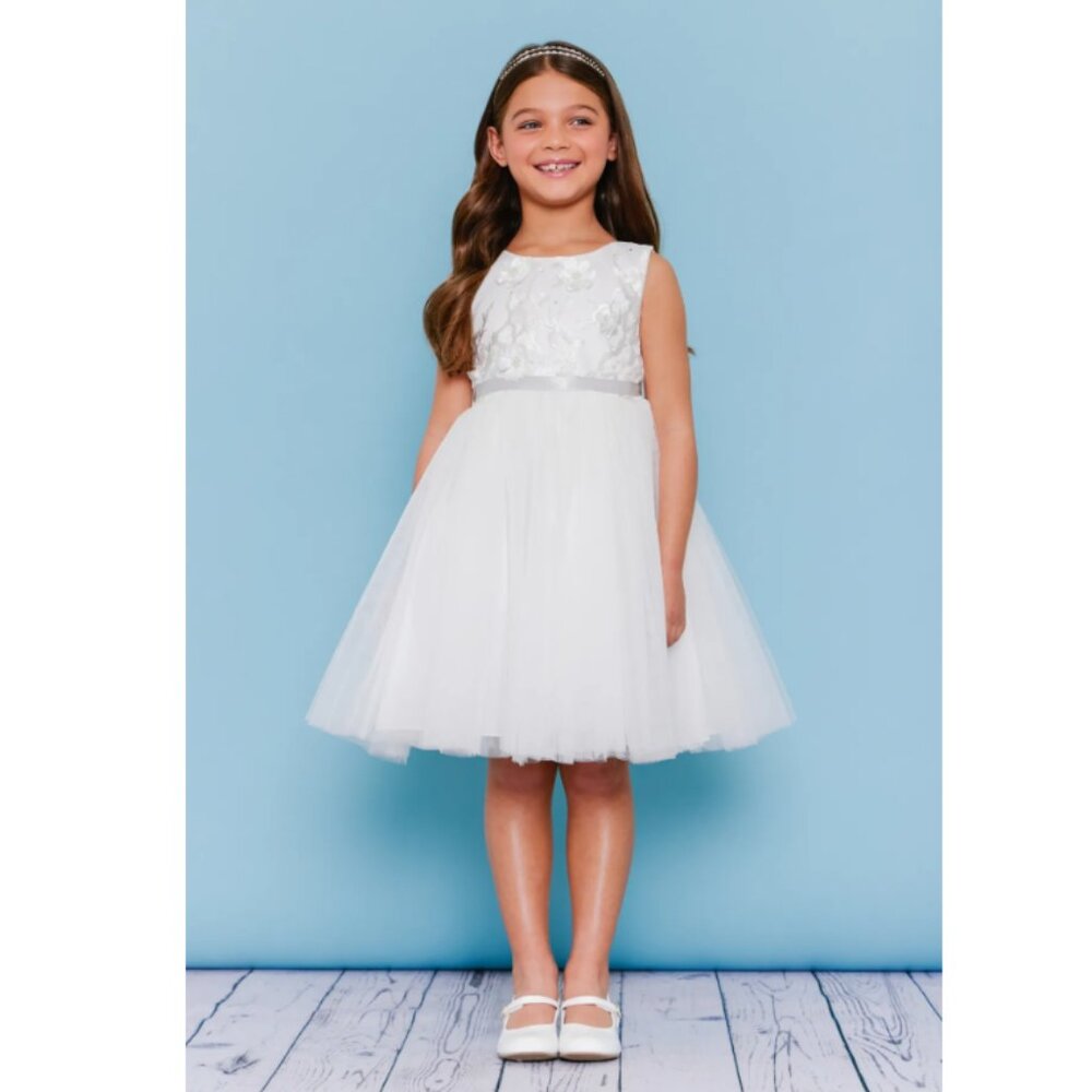Rosebud Flower Girl Style 5135 Size 2 in Ivory